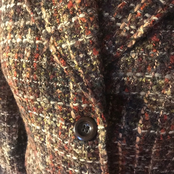 CYNTHIA VINCENT tweed elbow patch blazer sz6 12 St - Picture 2 of 6